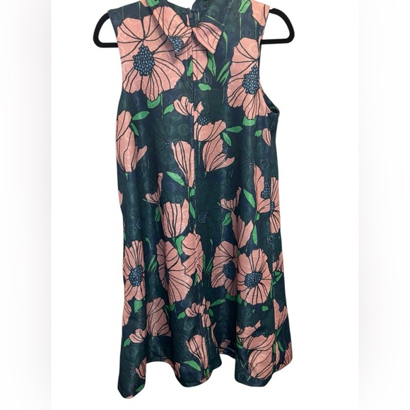 H&M Pink and Green Floral Mini Dress - Picture 4 of 7